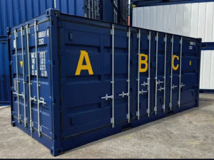 20ft Open Side Shipping Container with Drip Tray (A/B/C doors)
