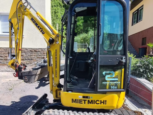Komatsu PC16R-3 HS Mini Excavator with Hydraulic Quick Coupler and 2 Buckets 1.6T